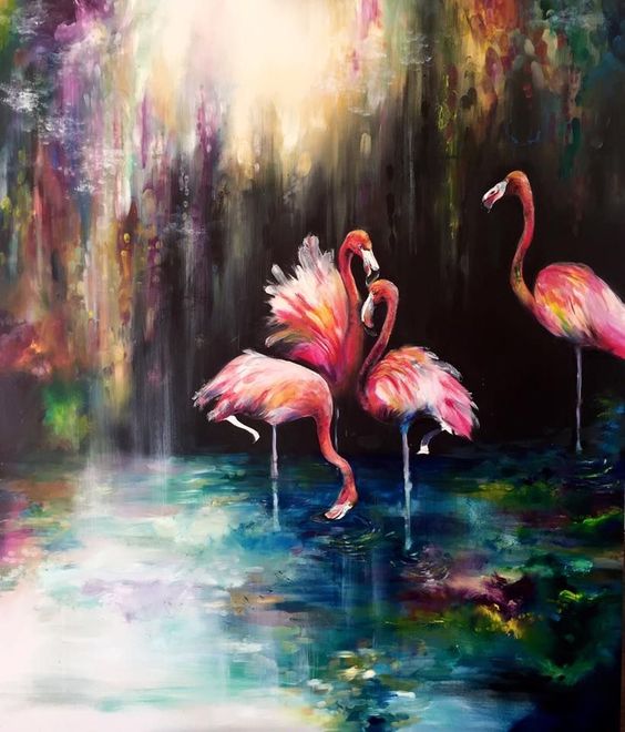 FessNeki : Dancing flamingos