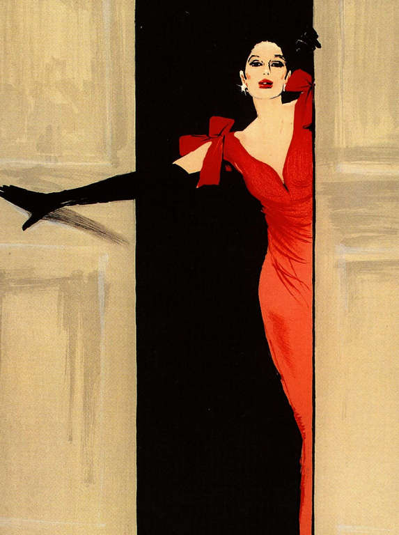 Rene Gruau : Audrey Hepburn